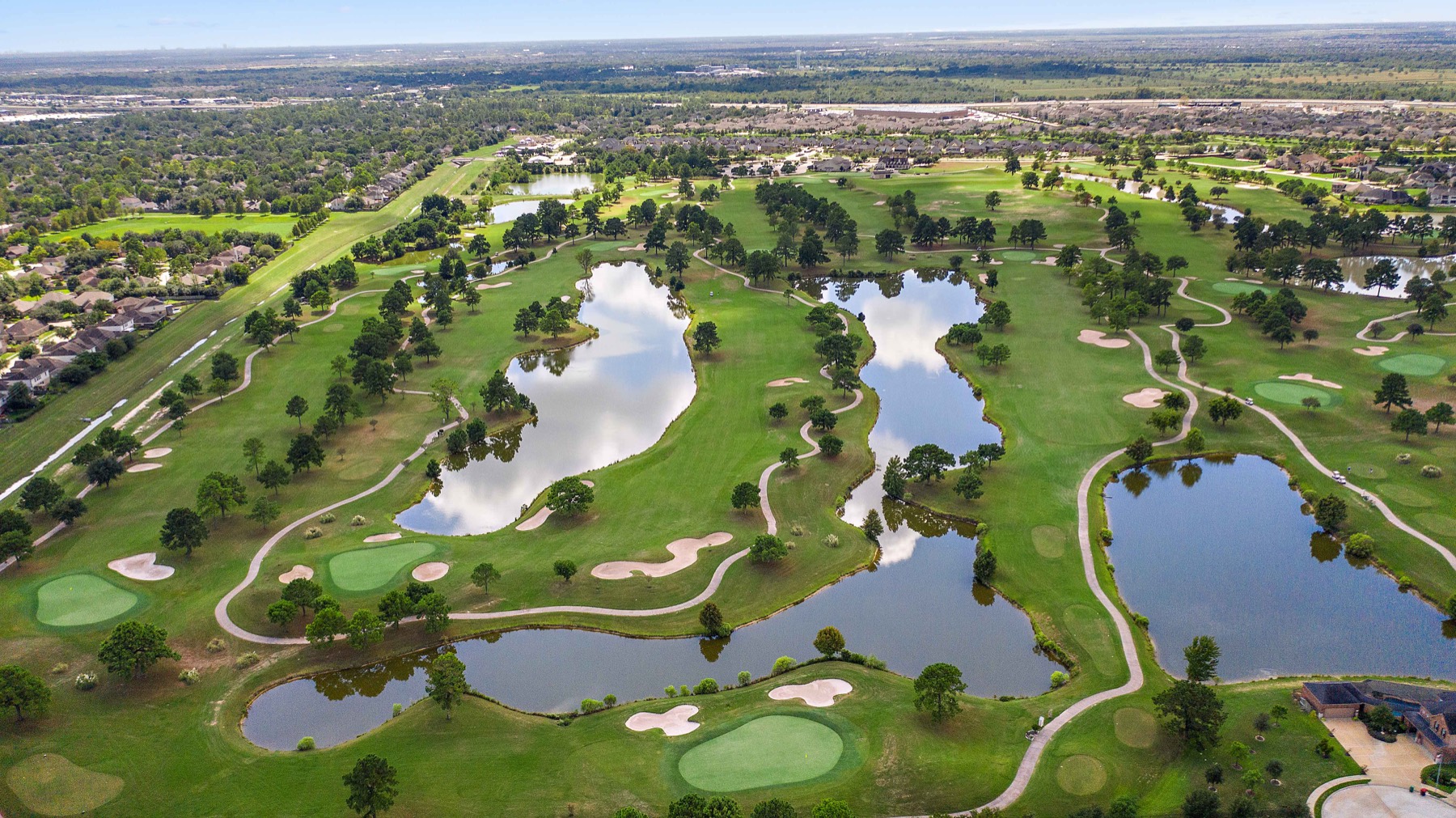 Putting green installation in Cypress, Texas
